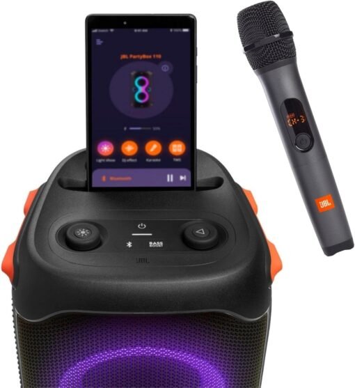 JBL PartyBox 110 with Wireless Mic – 160W Bluetooth Speaker - Image 6