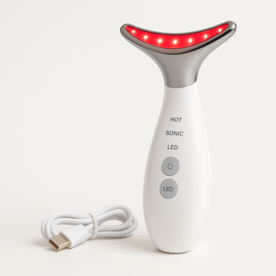 3-in-1 Face & Neck Beauty Device – Anti-Wrinkle USB Rechargeable Massager