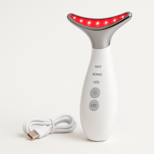 3-in-1 Face & Neck Beauty Device – Anti-Wrinkle USB Rechargeable Massager